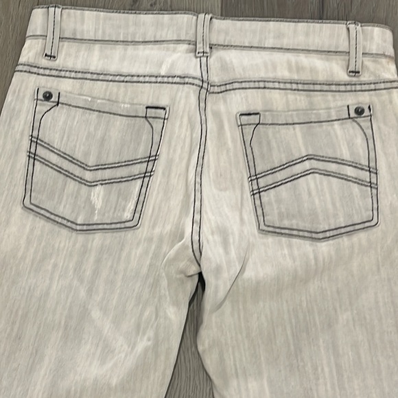 Vintage RVCA Low Rise Distressed Straight Leg Gray Washed Jeans-27 - Picture 8 of 9